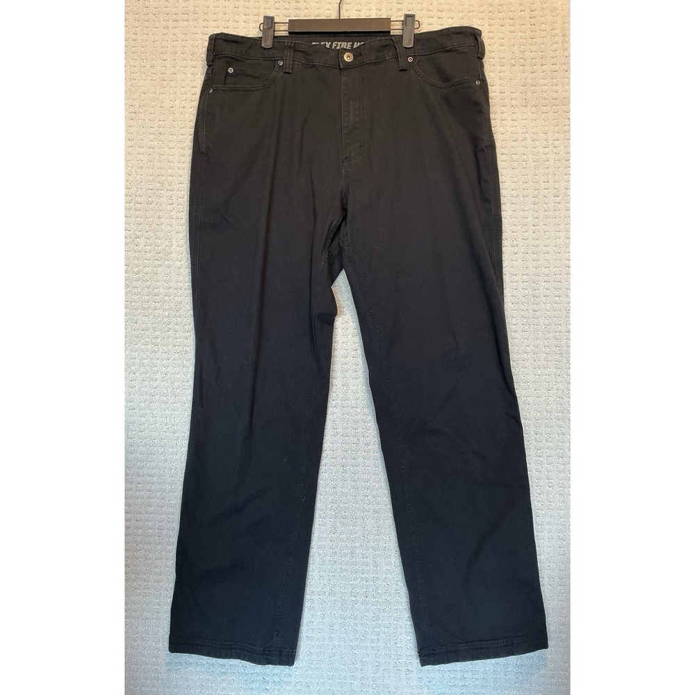Duluth Trading Black Fire Hose Flex‎ Jeans Relaxed For 42x34